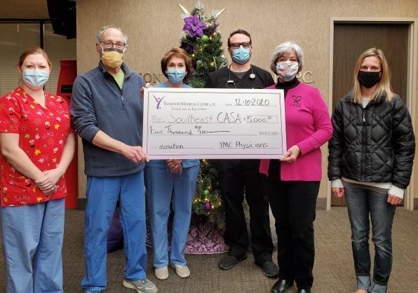 2020 Donation from the Physicians at the Yankton Medical Clinic