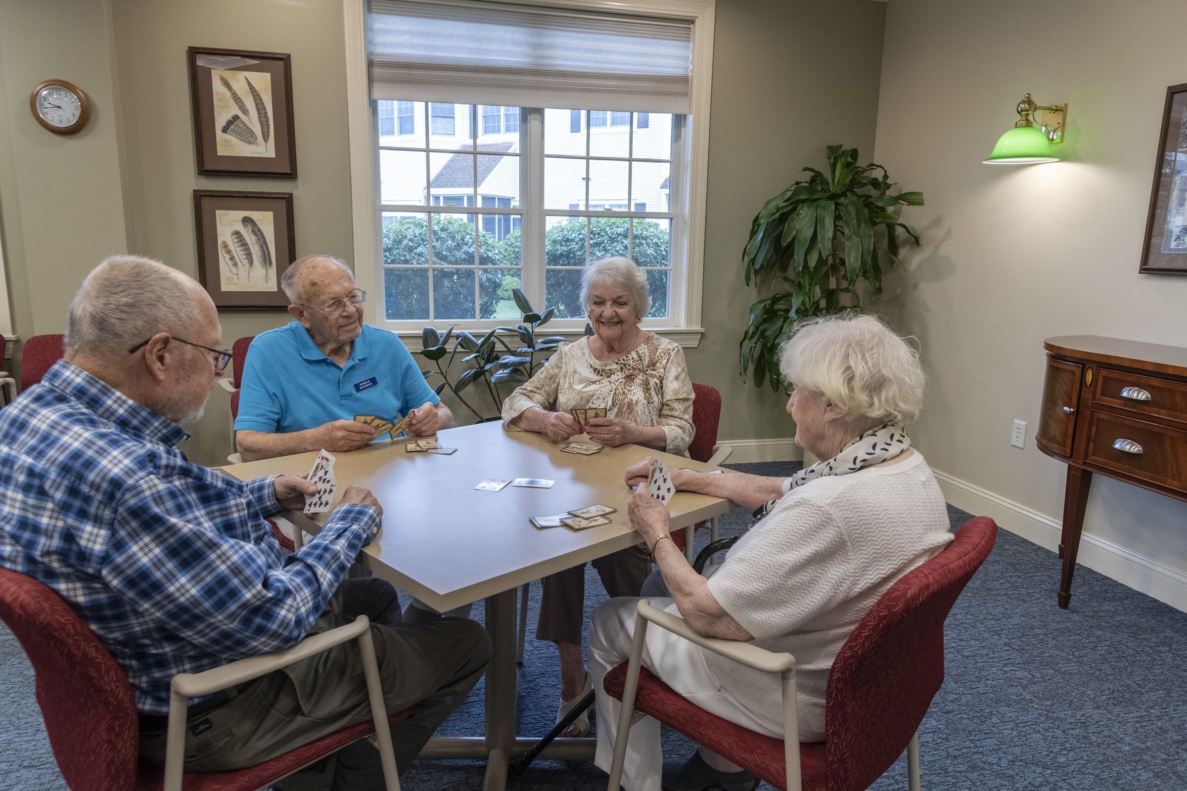 Card players at Coburg Village