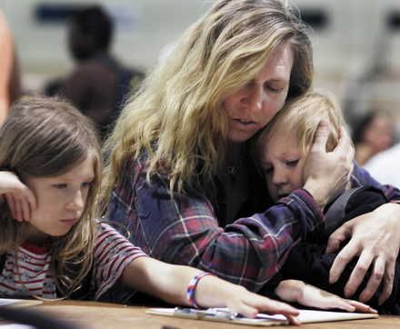 homeless american family