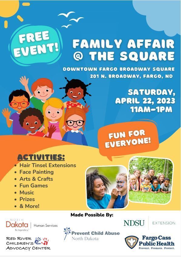 Event flyer: Family Affair at the Square