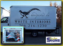 White Interiors Box Truck