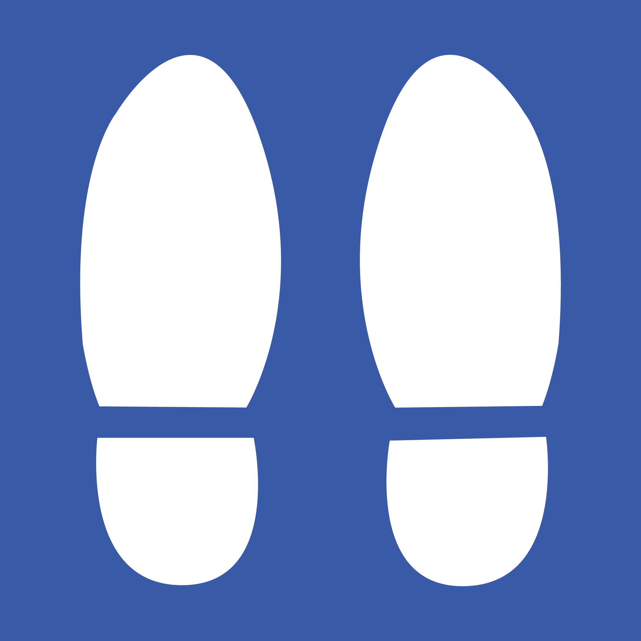 Footprints Square - Blue (Clone)