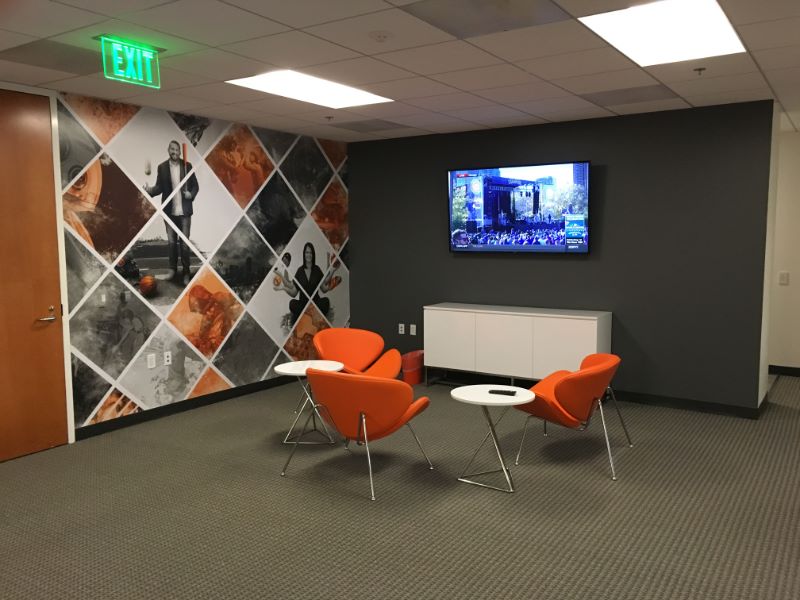 Office Wall Signs Corporate Lobby Logos Murals Orange Ca 92856 Office Wall Decor
