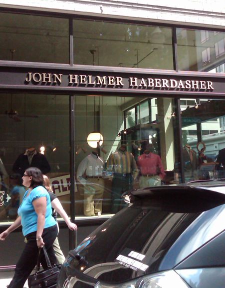 John Helmer Haberdasher Dimensional Lettering