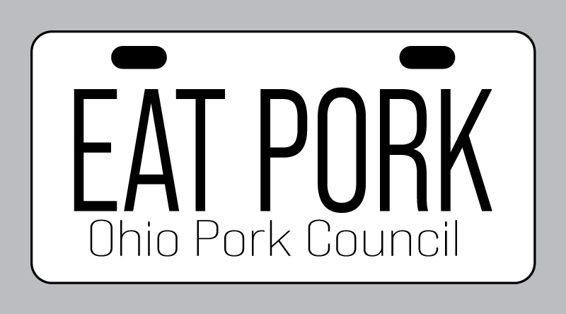 License Plate - "EAT PORK"
