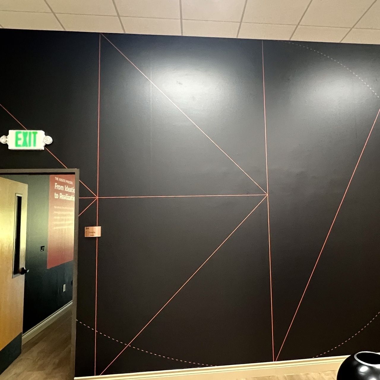 Matte wall graphics