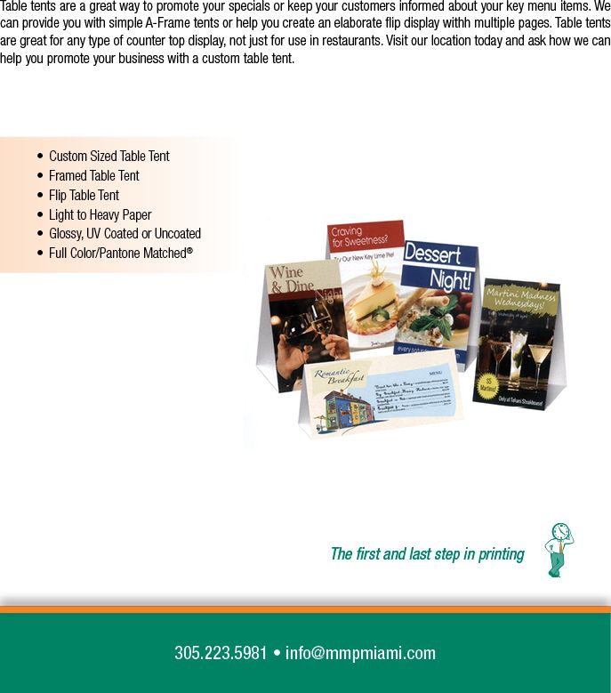 Table Tents