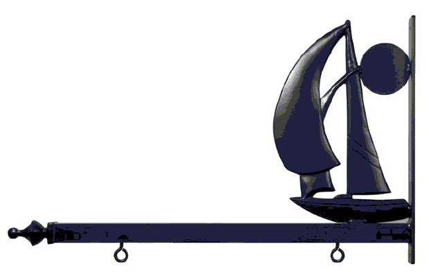 M4190 - Designer Scroll Bracket, Sailboat/Sunset (DSB-3)