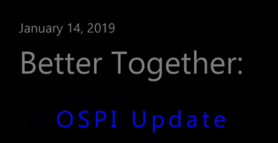 Video: OSPI Update (English)