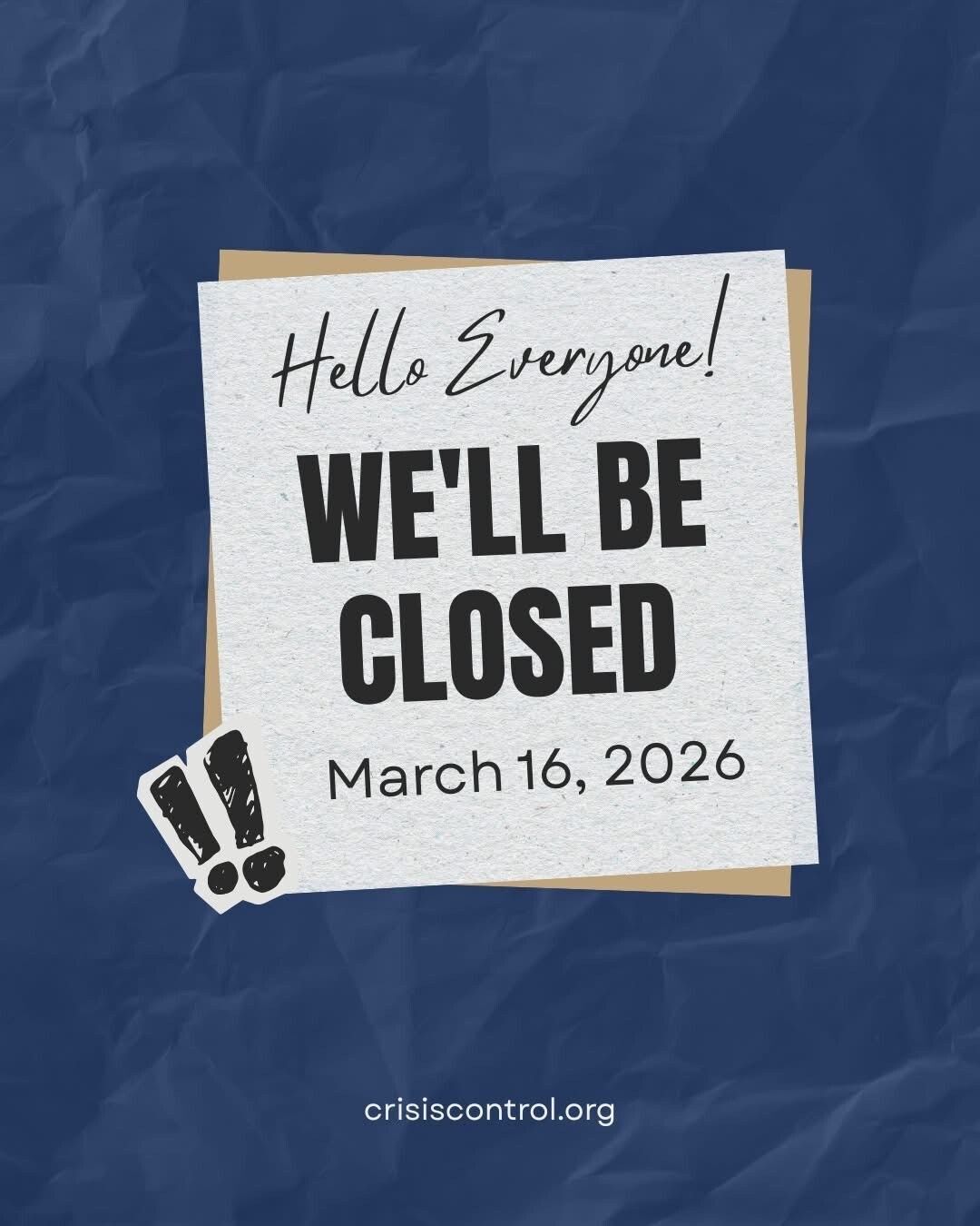 Closed on Monday, March 16.