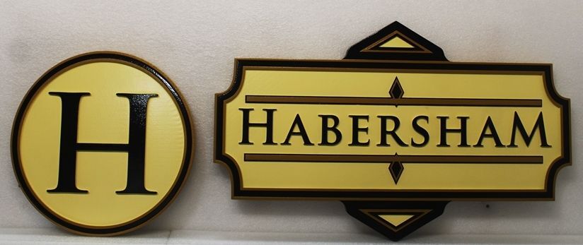 I18114 - Carved Property Signs for the "Nabersham" Residence 