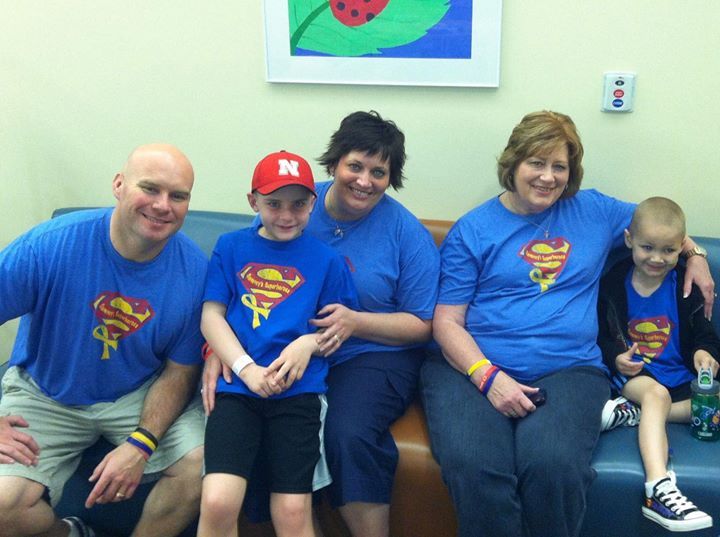 Grandma, PNF's, Sammy shirts and our buddy, Jack! He is doing good so far today!