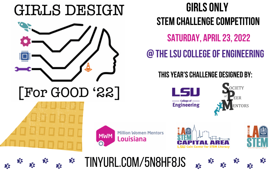 NEXT EVENT:  Girls Design for Good Engineering Challenge