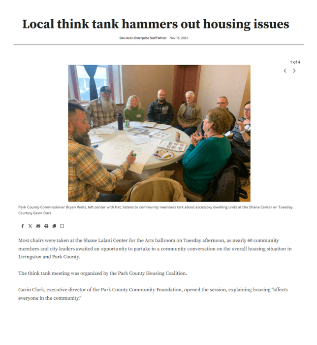 Local think tank hammers out housing issues