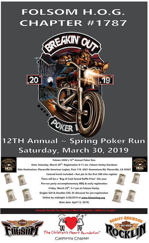 12th Annual Spring Poker Run – Breakin’ Out (California)