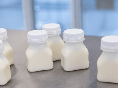Donor milk bottles.