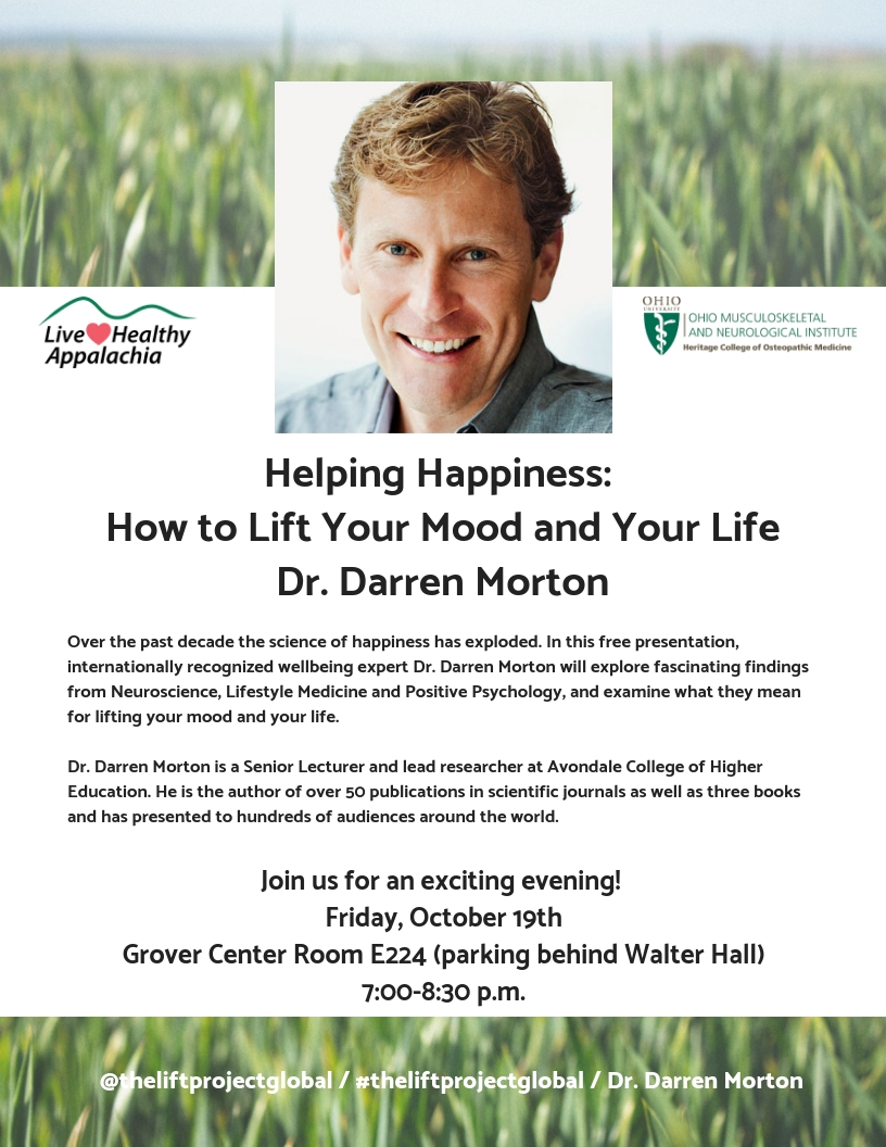 Dr. Darren Morton Presents: How to Lift Your Mood and Your Life