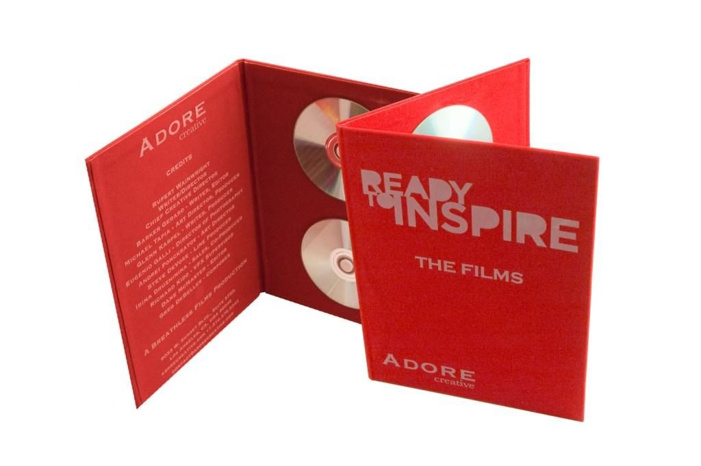 Turned- Edge- DVD-Packaging-Folder With Felt Wrap