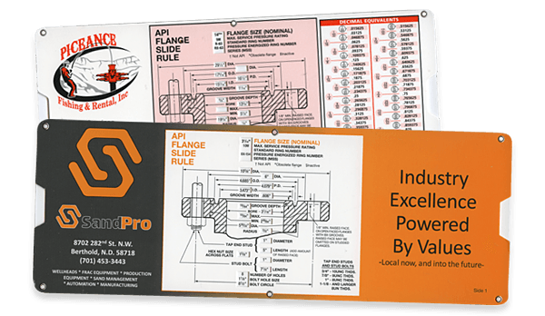 API Flange Slide Rules