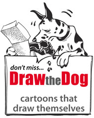 Watch dog cartoons draw themselves at DrawtheDog.com