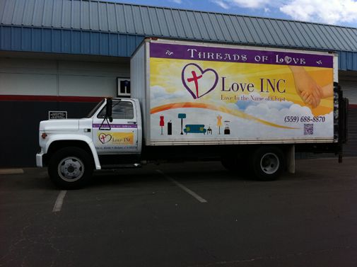 Box Truck Wrap: Love INC GMC 