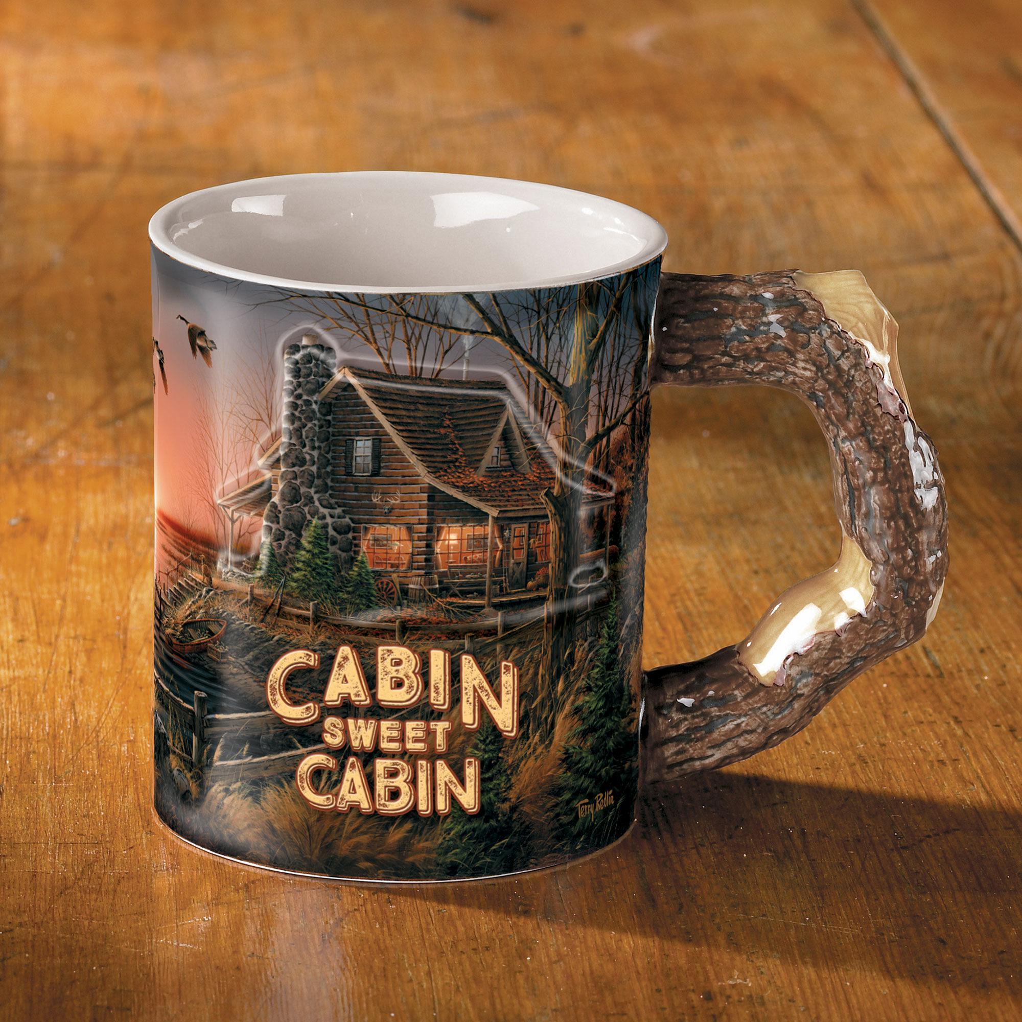 Cabin Sweet Cabin Sculpted Mug Terry Redlin