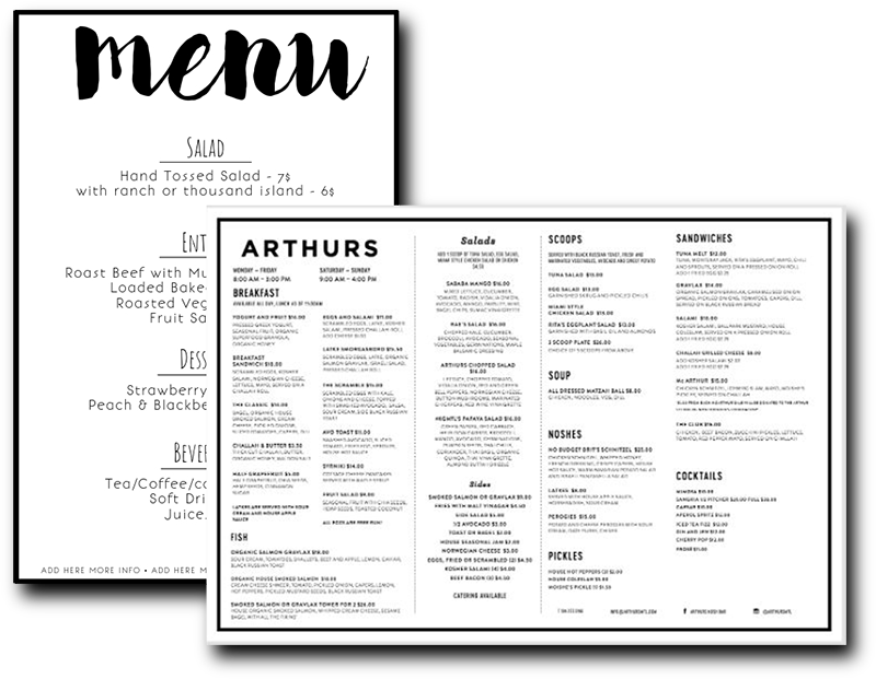 Free Menus