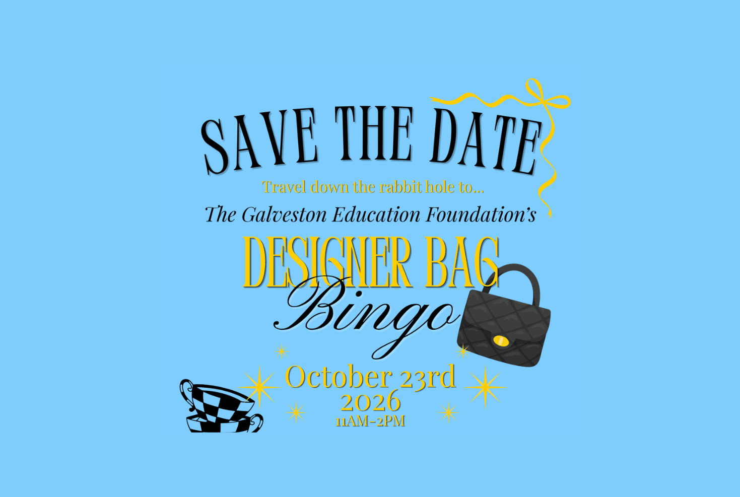 GEF Designer Bag Bingo - Oct. 23