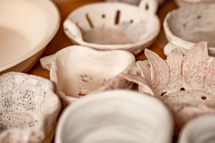 Pots in progress