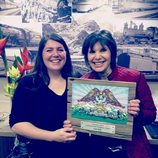 Ayn Fox at their first COMPASSIONATE NEIGHBOR AWARD