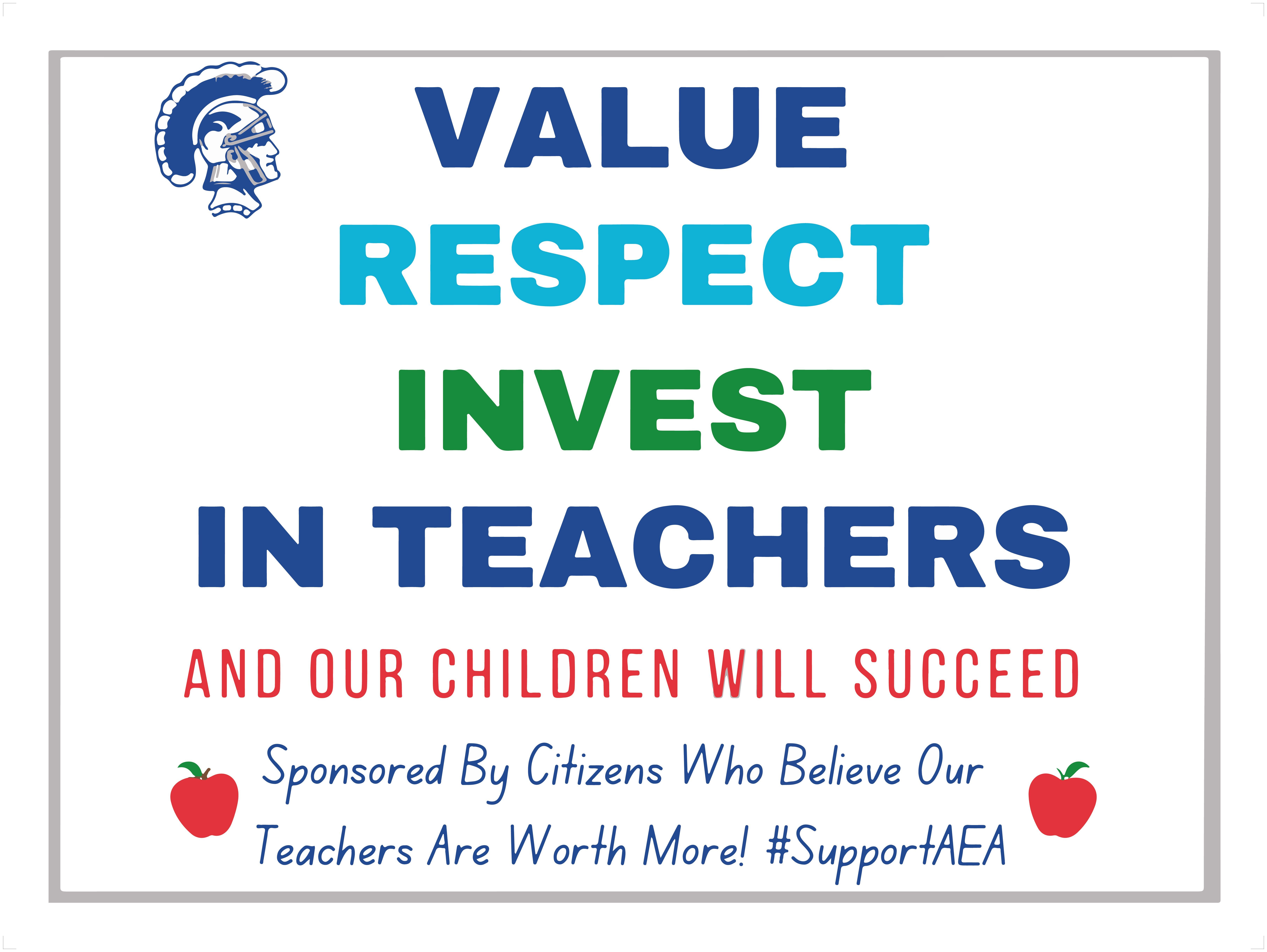 AUBURN TEACHER SUPPORT SIGNS