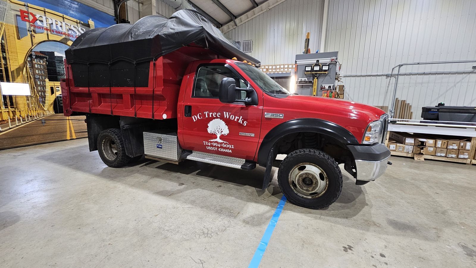 DC Treeworks truck graphics