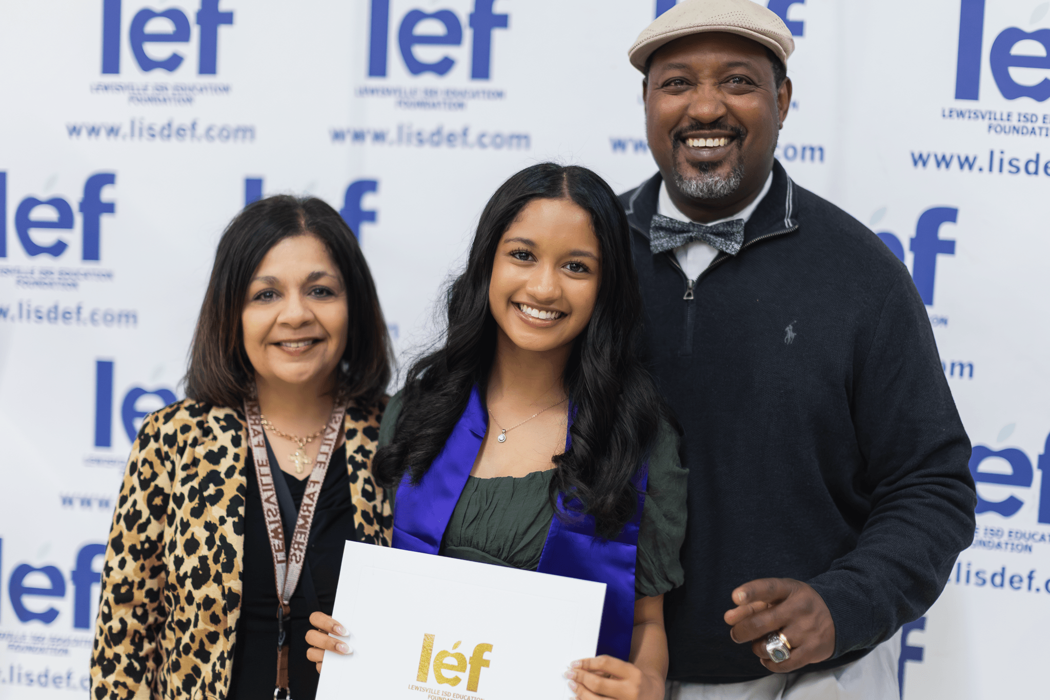 family at 2026 scholarship awards ceremony