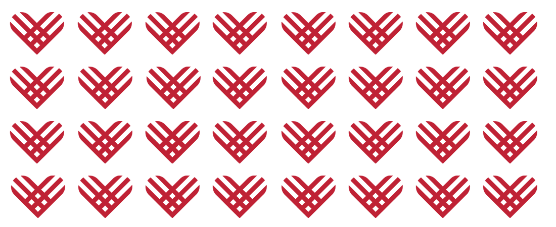 Giving Tuesday hearts