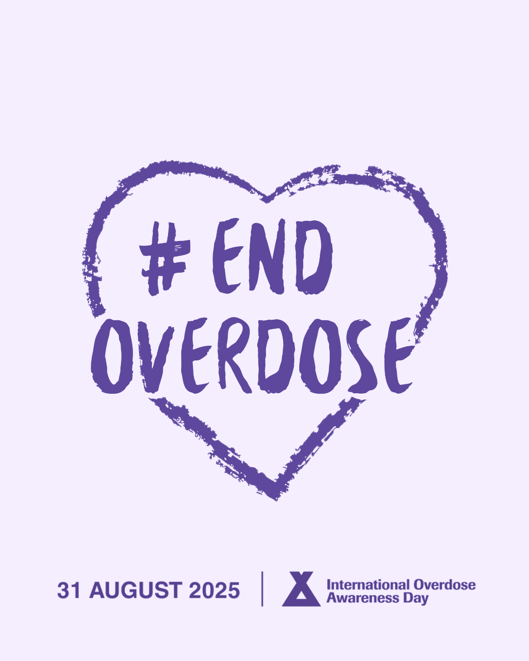 "End Overdose" light purple