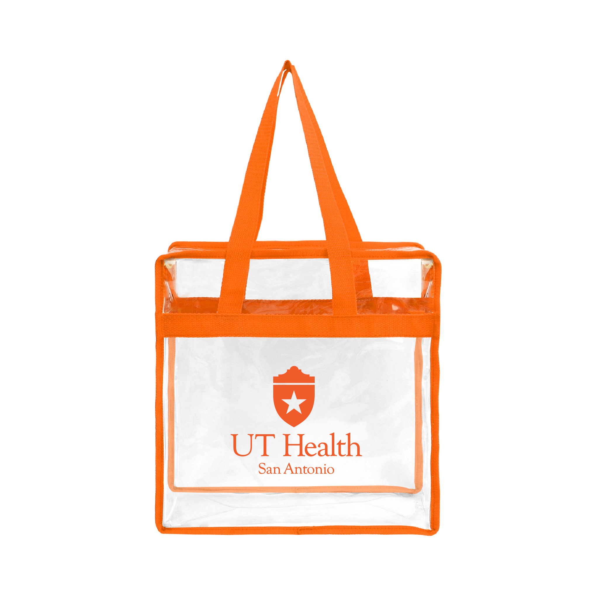 Clear Stadium Tote Bag With Zipper