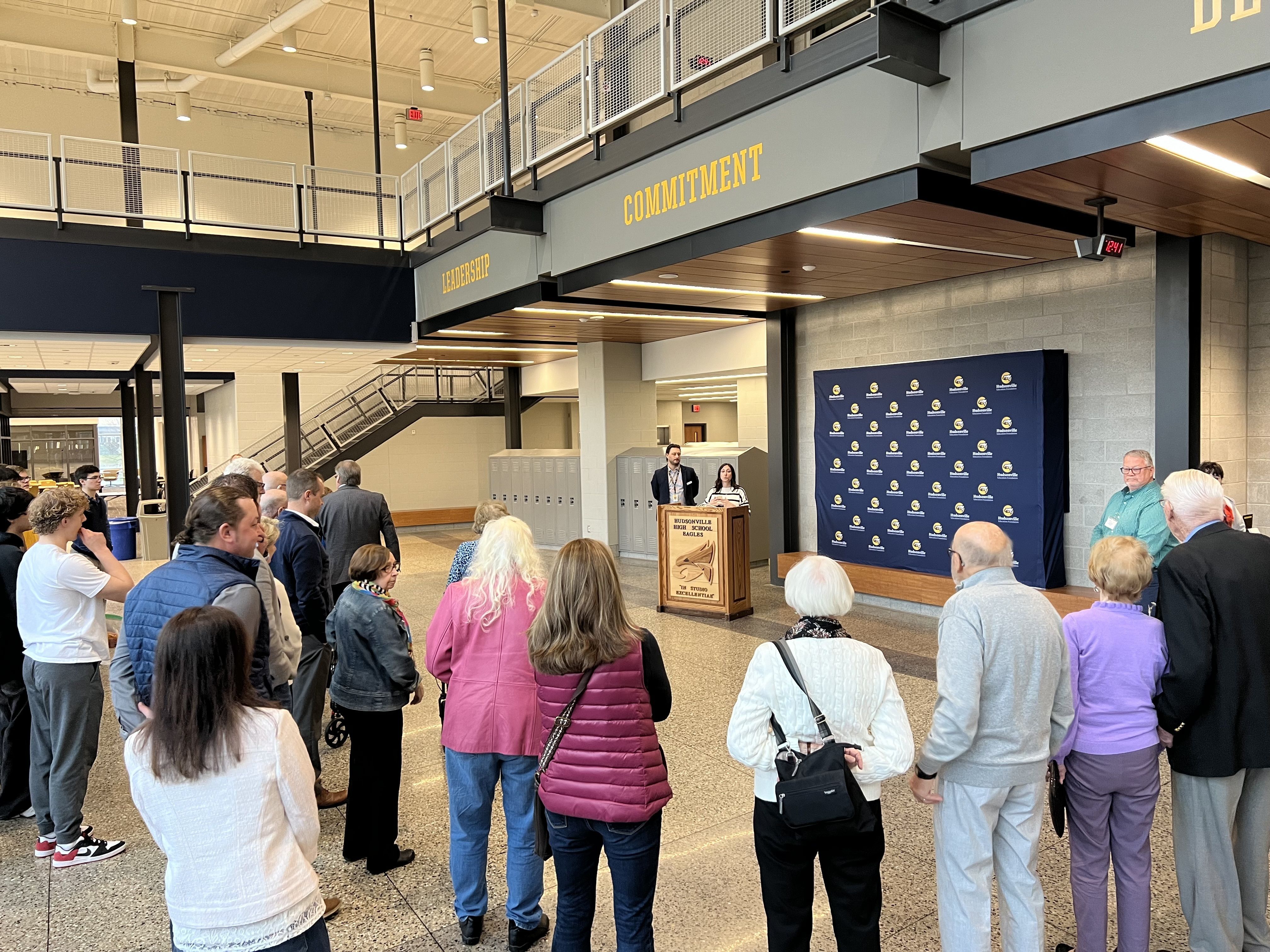 Hudsonville Education Foundation Holds Distinguished Alumni Hall of Fame Installation Unveiling