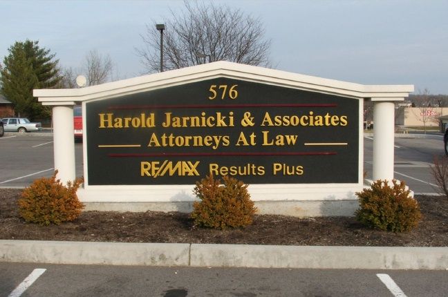 A10156 - Classical-Style Law Office Monument Sign