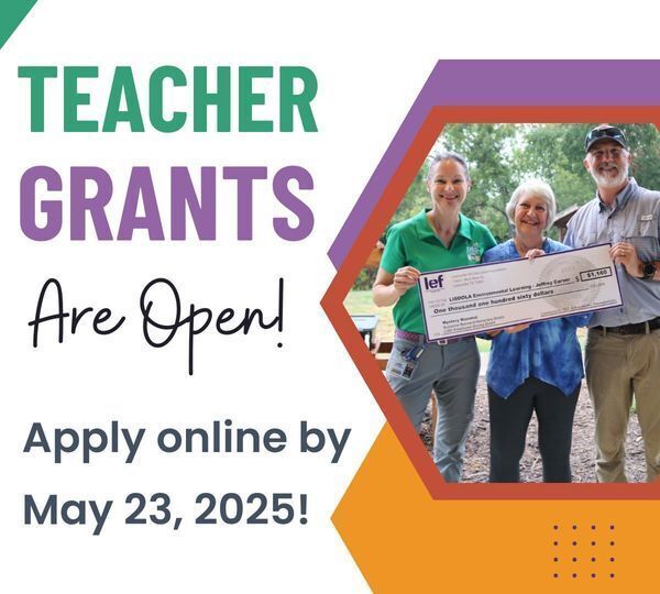graphic saying Teacher Grants are Open! Apply online by May 23, 2025.