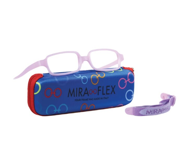 Miraflex New Baby 3 Eyeglasses For Kids - Eyewear For Girls & Boys, Frame Size 45/17/130, Ages 6-8