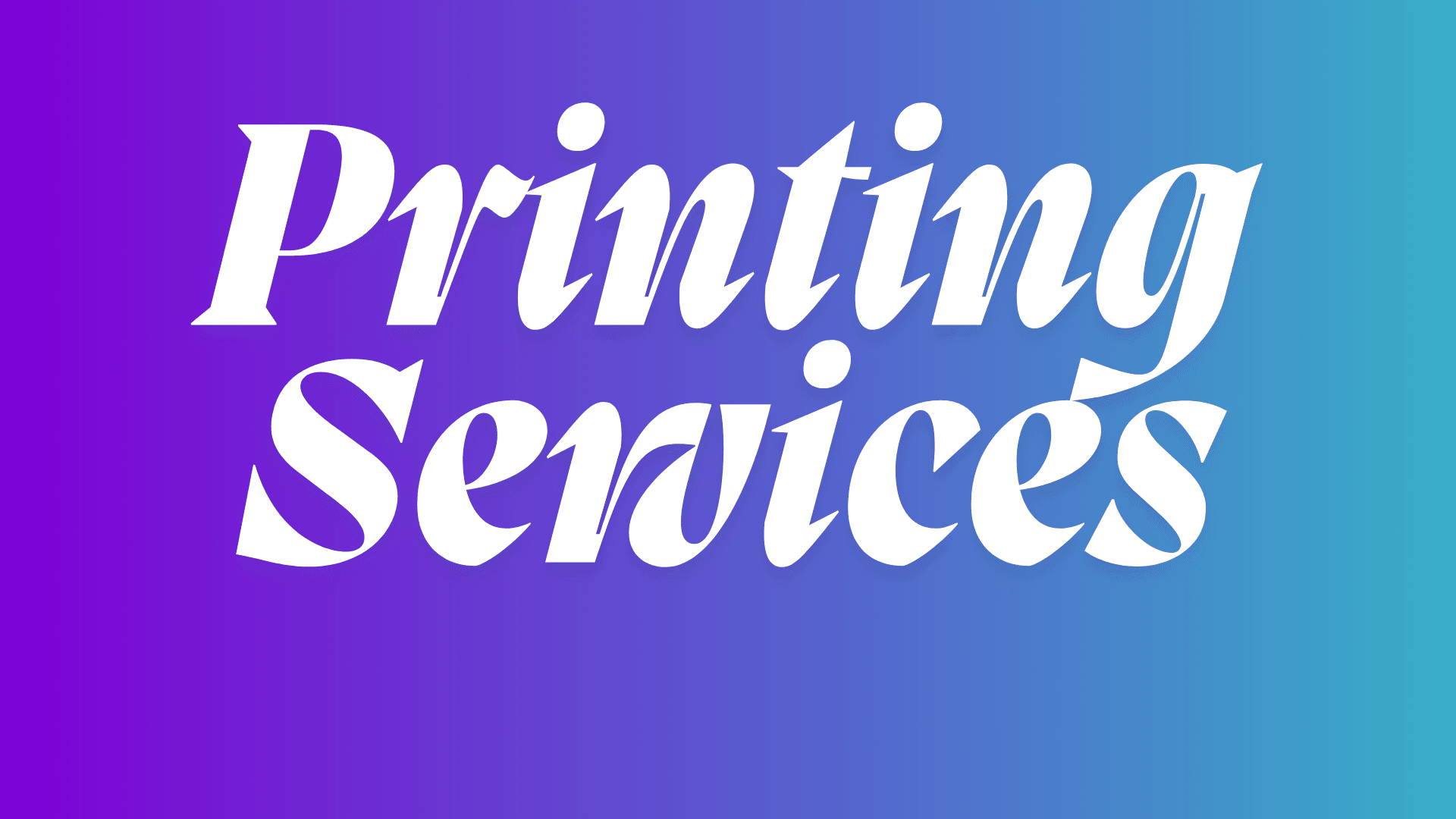 Printing Services
