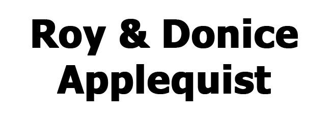 Roy & Donice Applequist