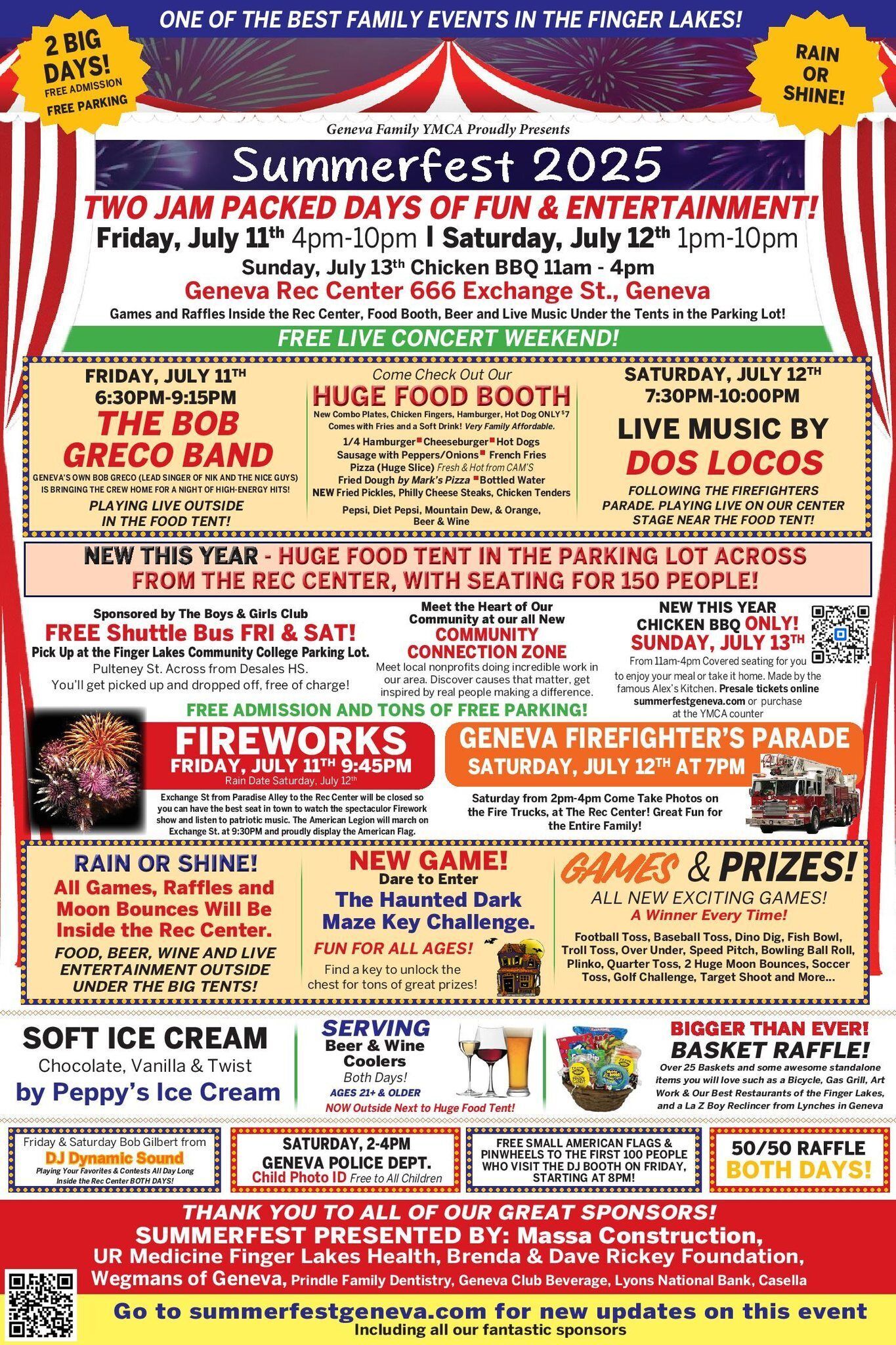 Schedule of Events - Summerfest 2025