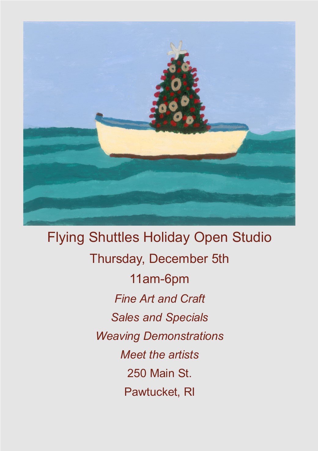 Flying Shuttles Open House 12/5