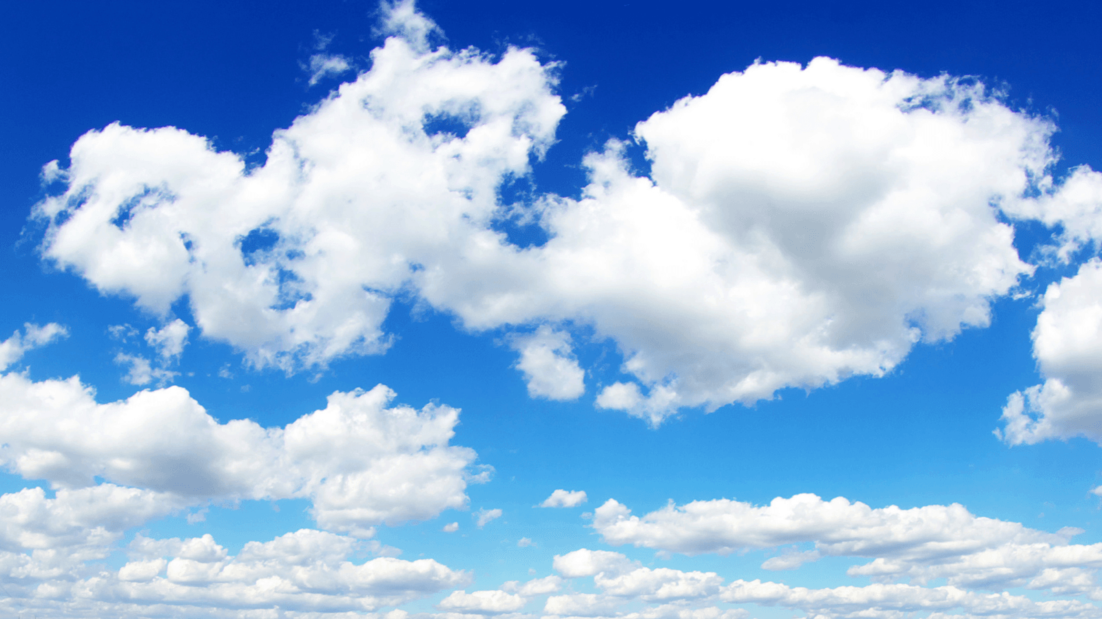 Blue sky with white clouds