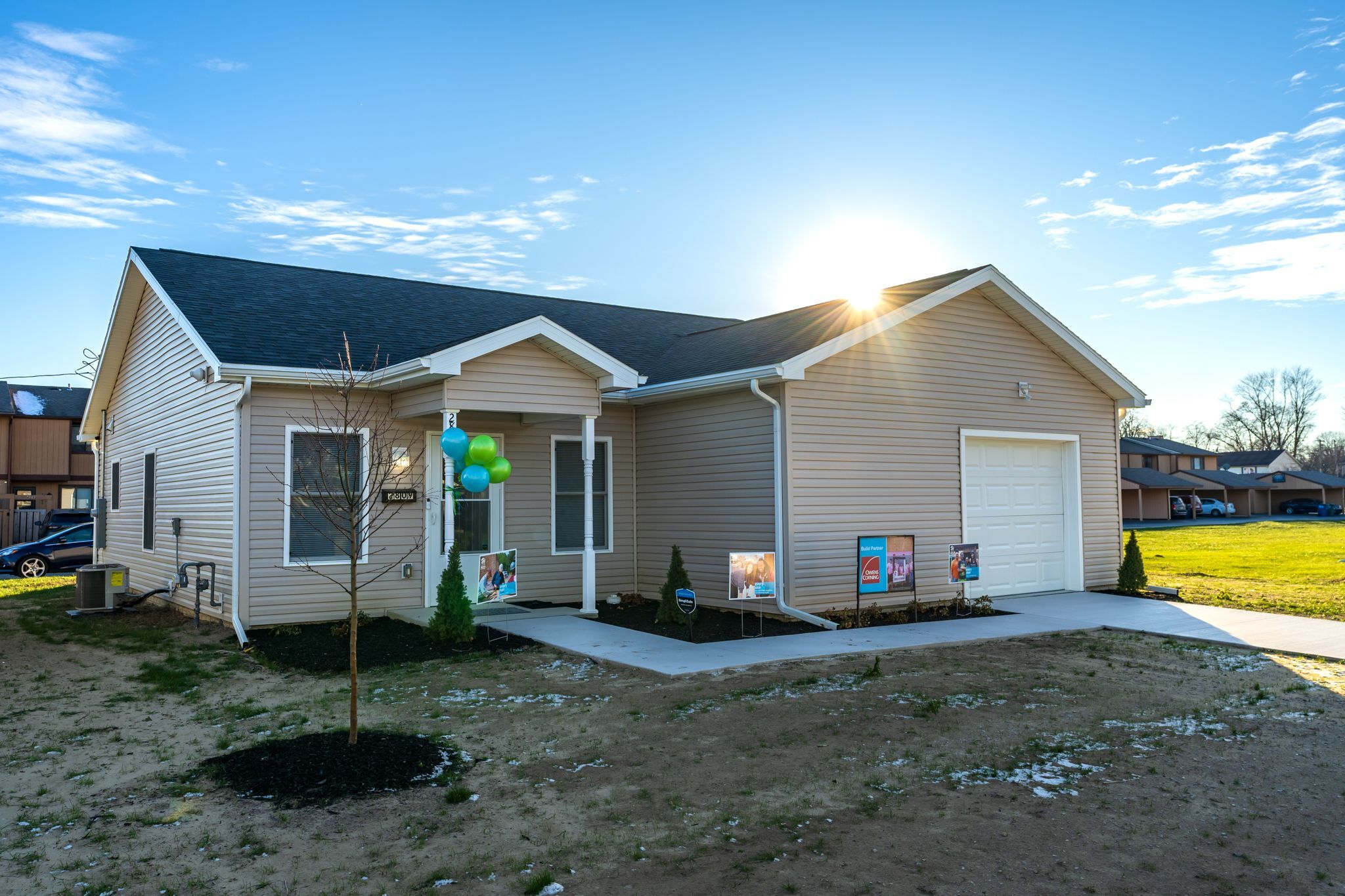 House on Shady Residential Street