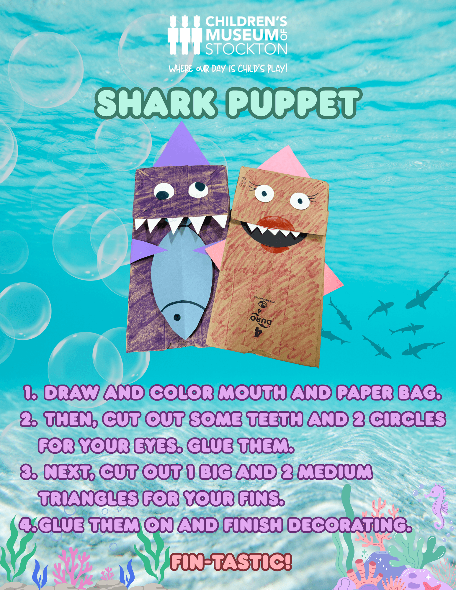 Shark Puppet Craft