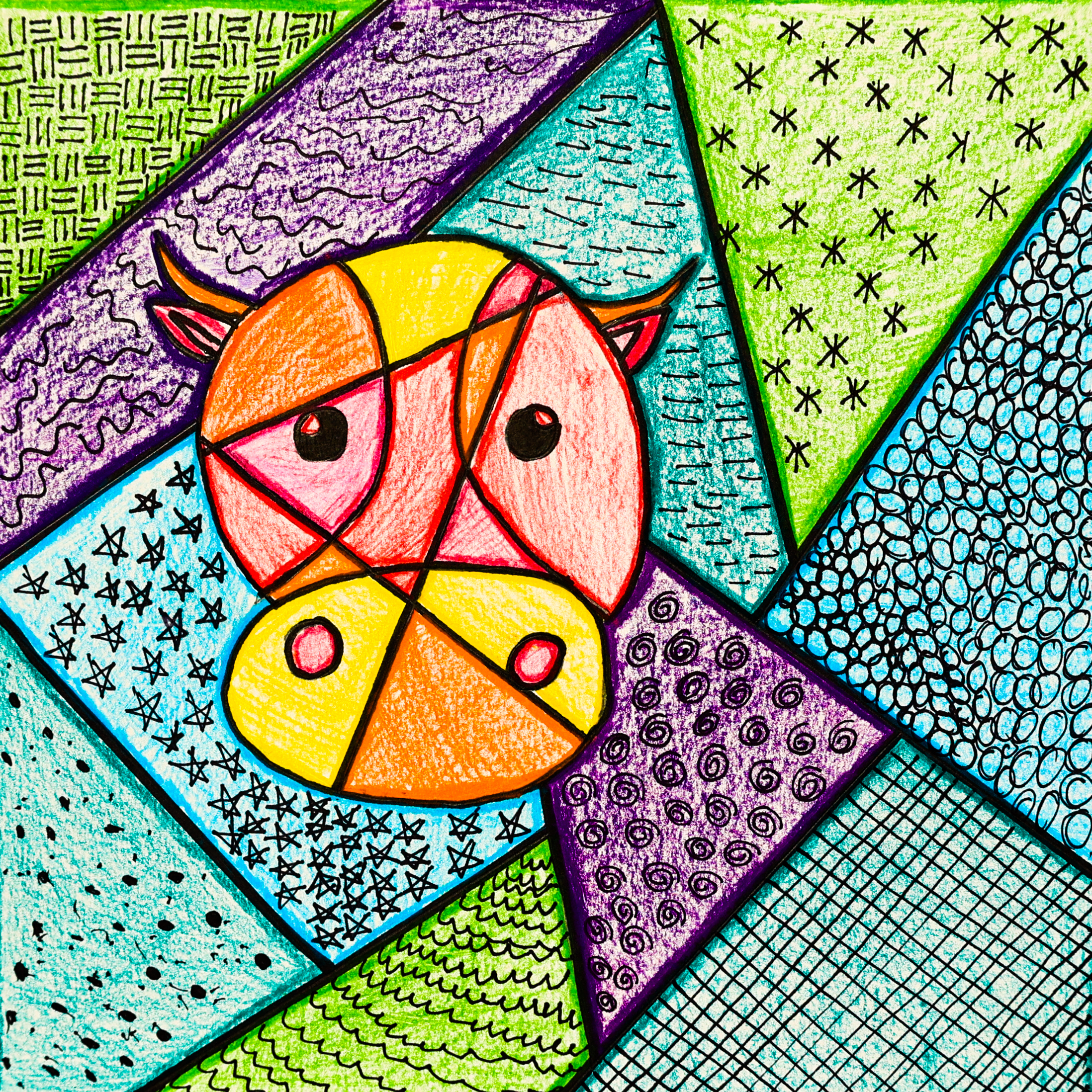 Colorful Cow