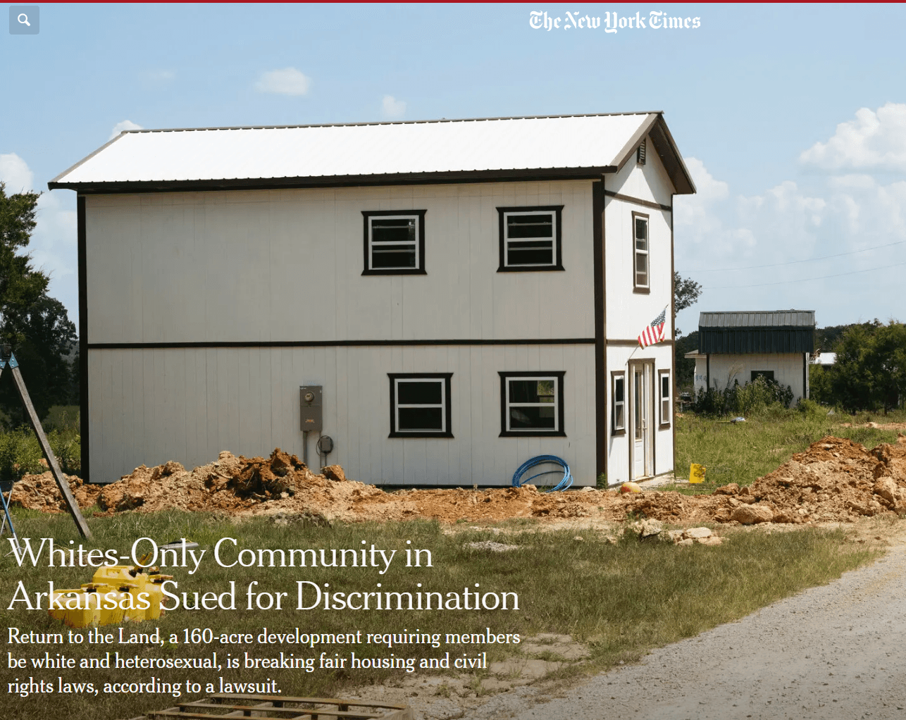 Whites-Only Community in Arkansas Sued for Discrimination