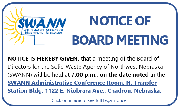 SWANN Board of Directors Meeting Announced